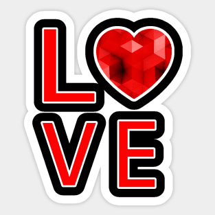 Valentien Day Shirt Love Heart Valentine Sticker